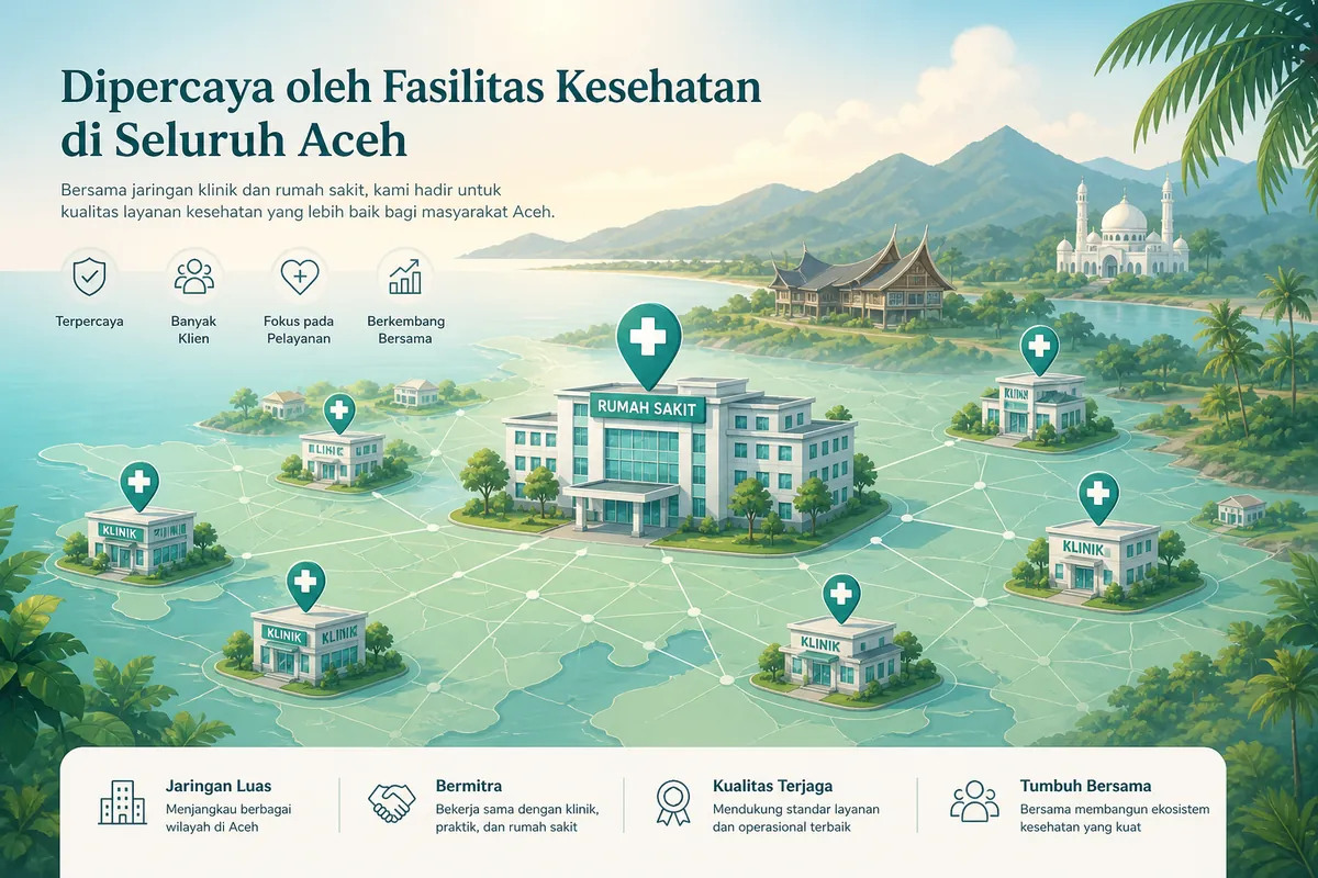 Jaringan klinik dan rumah sakit SIMTM di Aceh