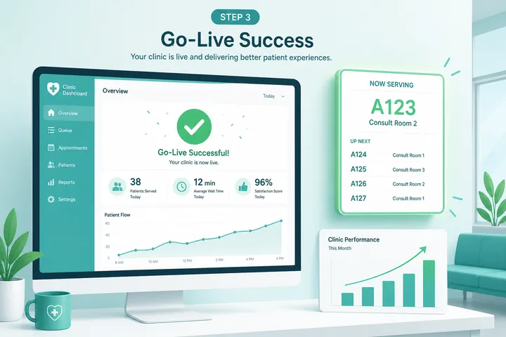 Ilustrasi go-live operasional berhasil