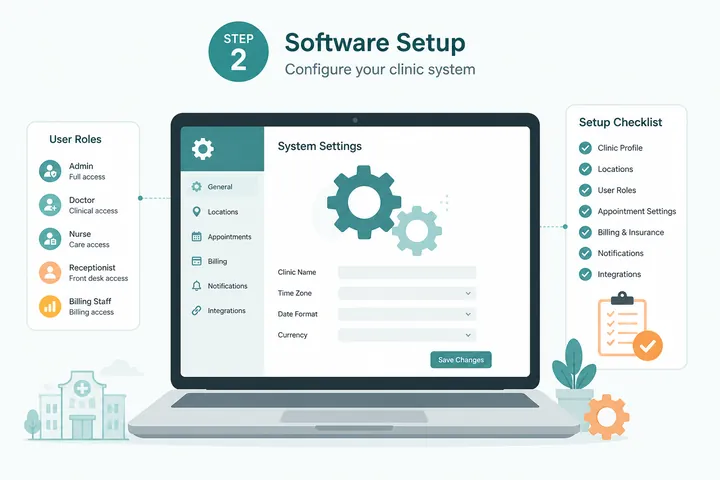 Ilustrasi setup dan konfigurasi sistem