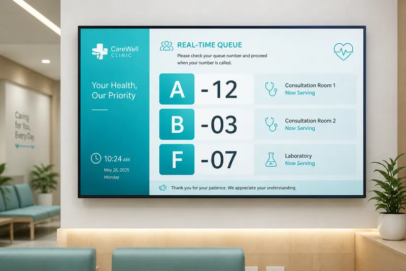 Display antrean real-time SIM Klinik